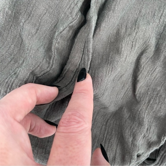 EILEEN FISHER Women’s Linen Blazer Jacket Grey/brown button closure size Small - Picture 5 of 10